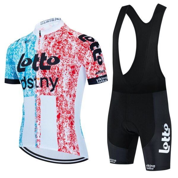 Lotto-Ropa de Ciclismo para Hombre, traje de verano para bicicleta de montaña, triatlón, Jersey de Ciclismo transpirable de secado rápido, Conjunto de Ropa de Ciclismo para Hombre