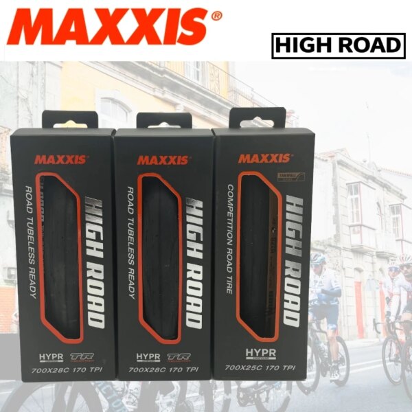 MAXXIS HIGH ROAD 28X25 700X25 28 32C SL 700X23 25 28C para bicicleta de carretera, neumático plegable antipinchazos para bicicleta eléctrica