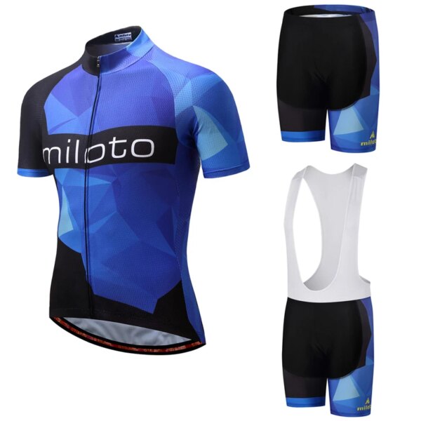 Traje de Ciclismo para hombre, novedad de 2020, camisetas de Ciclismo MILOTO/Ropa de Ciclismo de secado rápido/Ropa deportiva de Ciclismo transpirable