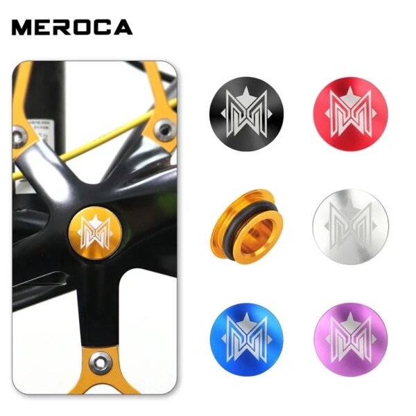 MEROCA-enchufe de manivela para bicicleta de montaña, juego de bielas integrado hueco EIEIO, cubierta antipolvo de aleación de aluminio derecha, piezas de bicicleta