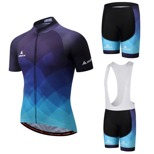 MILOTO 2020 fietskleding wielrennen zomer heren set Ciclismo jersey Ropa de bicicleta Maillot Ropa Ciclismo Ropa Deportiva Ciclismo conjunto