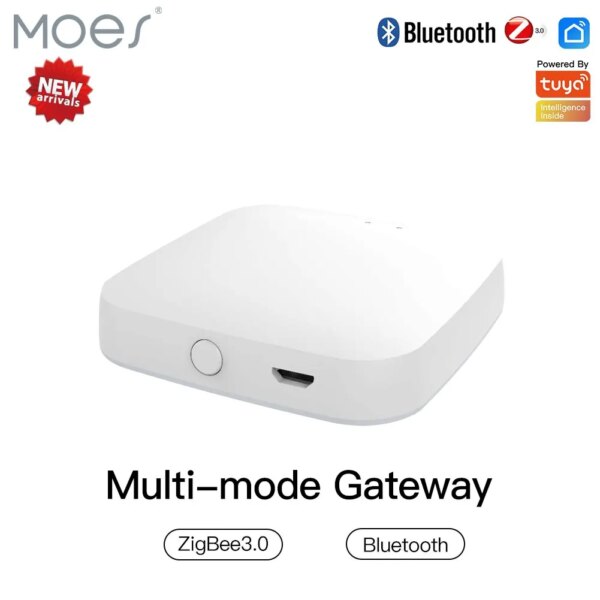 MOES Multimodo Tuya Smart Gateway ZigBee Bluetooth Mesh Hub