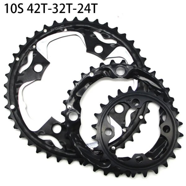 Plato de bicicleta MTB 22/24/26/28/32/36/38/42/44T para platos y bielas Shimano Sram 64/104BCD piñón de doble/Triple velocidad