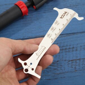 Indicador de desgaste de cadena de bicicleta de montaña, Regla de medición, comprobador de medición de cadenas de bicicleta, herramienta de reparación de ciclismo