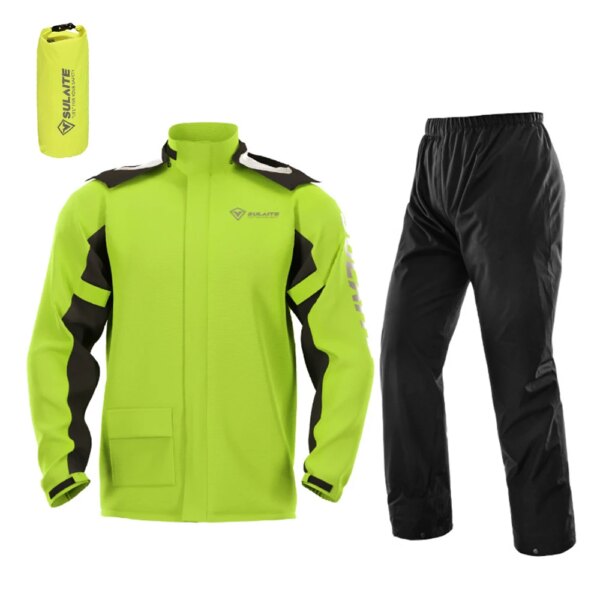 Conjuntos de chaqueta de Ciclismo para hombre y mujer, impermeable, a prueba de viento, Jersey reflectante, pantalones, traje, Ropa de Ciclismo