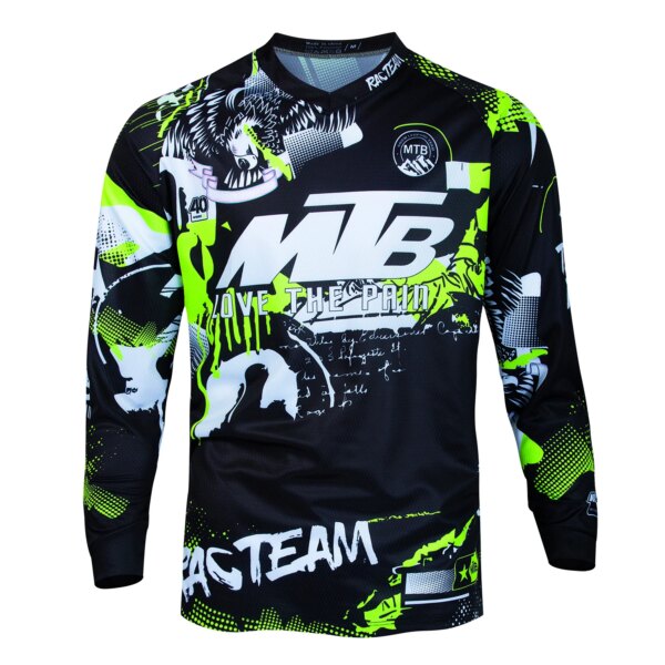 MTB Jersey para descensos hombres ciclismo de secado rápido bicicleta de montaña camiseta de carreras bicicleta ciclismo motocicleta Motocross camisa Motorsport