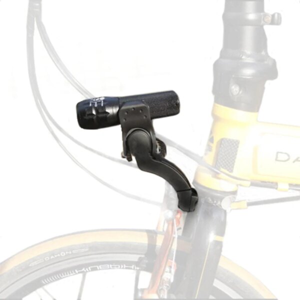 Soporte de luz delantera para bicicleta de montaña, luz para horquilla, Base de extensión, extensor de soporte para linterna para bicicleta plegable DAHON