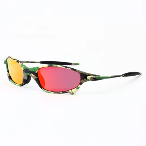 MTB hombre gafas de sol polarizadas gafas de ciclismo UV400 gafas de sol de pesca gafas de Metal para bicicleta gafas de ciclismo gafas de montar B2-5