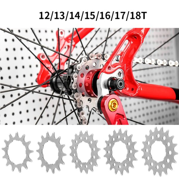 Cassette Cog para bicicleta de montaña, 12T, 13T, 14T, 15T, 16T, 17T, 18T, pieza de reparación de volante de inercia de marcha única, piñón libre, accesorios