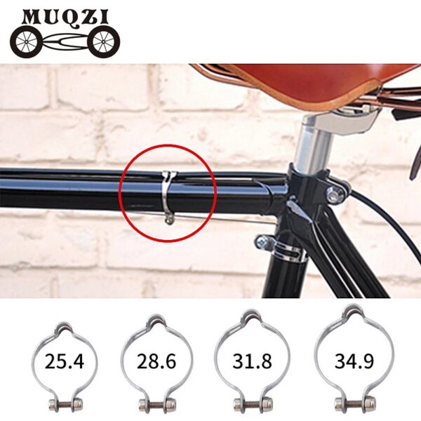 MUQZI-Cable de freno Retro para bicicleta de carretera, abrazadera fija, hebilla de carcasa de bicicleta, anillo de Clip de tubo de línea de 25,4/28,6/31,8/34,9mm