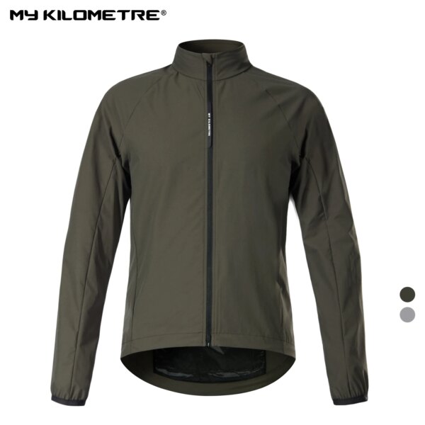 MY KILOMETER Chaqueta cortavientos de ciclismo para hombre de primavera, chaqueta para parabrisas de bicicleta para hombre de grava, chaqueta cortavientos para bicicleta plegable a prueba de viento