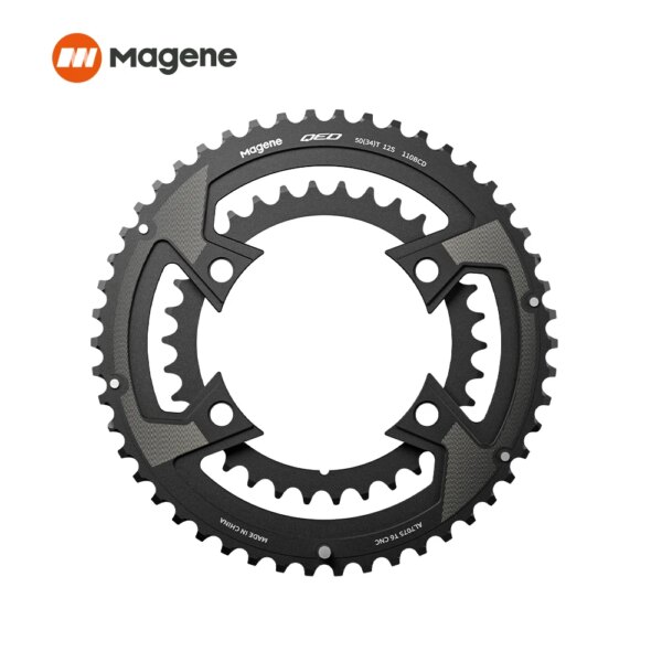 Rueda dentada Magene PES P505 para Shimano Sram 110bcd manivela hueca dividida rueda ultraligera de medidor de potencia piezas de bicicleta rueda dentada