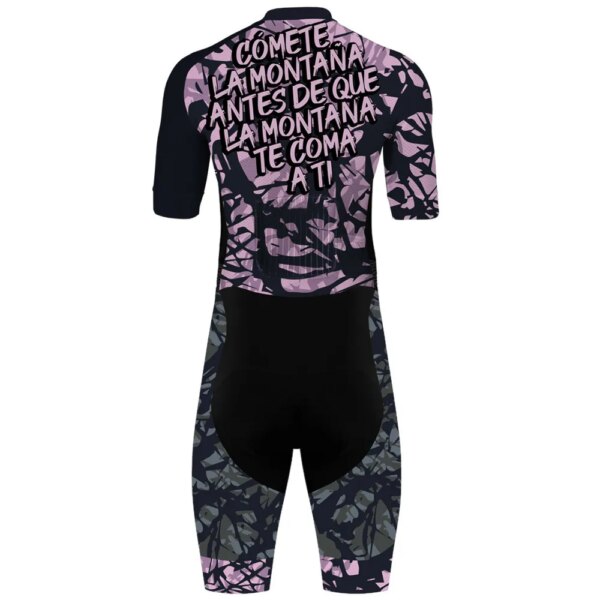 Hombre Ciclismo Jersey mono manga corta triatlón Aero Racing traje deportes al aire libre bicicleta equipo Mtb Skinsuit Ropa Ciclismo Hombre