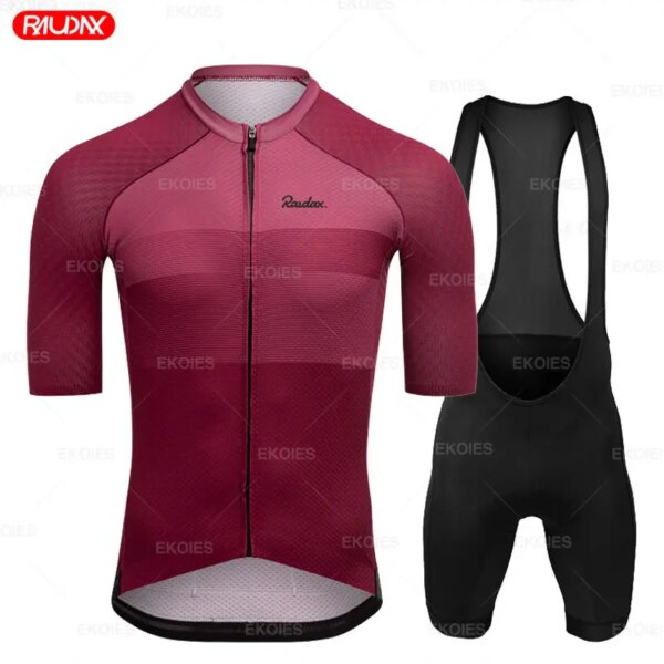 Ropa de ciclismo para hombre, Conjunto de Jersey deportivo de manga corta para ciclismo de montaña, transpirable, para deportes al aire libre, verano 2023