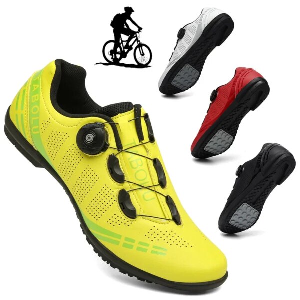 Zapatos de bicicleta de montaña sin bloqueo para hombre y mujer, zapatillas sin tacos para bicicleta de carretera Rb Speed, zapatillas de ciclismo con Pedal plano