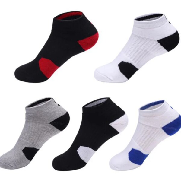 Calcetines deportivos de algodón para hombre, medias deportivas profesionales de compresión para correr, baloncesto, ciclismo, senderismo, corte bajo