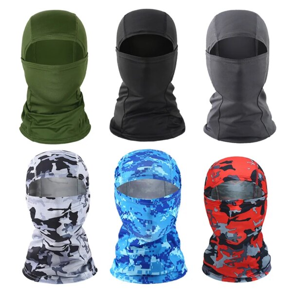 Pasamontañas táctico para hombre, mascarilla facial de verano, Bandana de protección solar, polaina refrescante para el cuello, bufandas para senderismo, capucha para casco de ciclismo y motocicleta