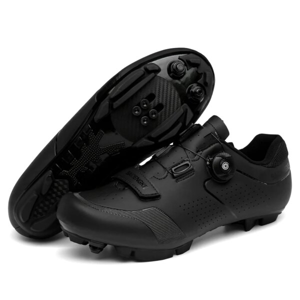 Zapatos de ciclismo para hombre y mujer, zapatillas de deporte MTB SPD Spin, zapatos de bicicleta de carretera, zapatos de bicicleta de montaña para interior, zapatos de montar con autosujeción para Fitness