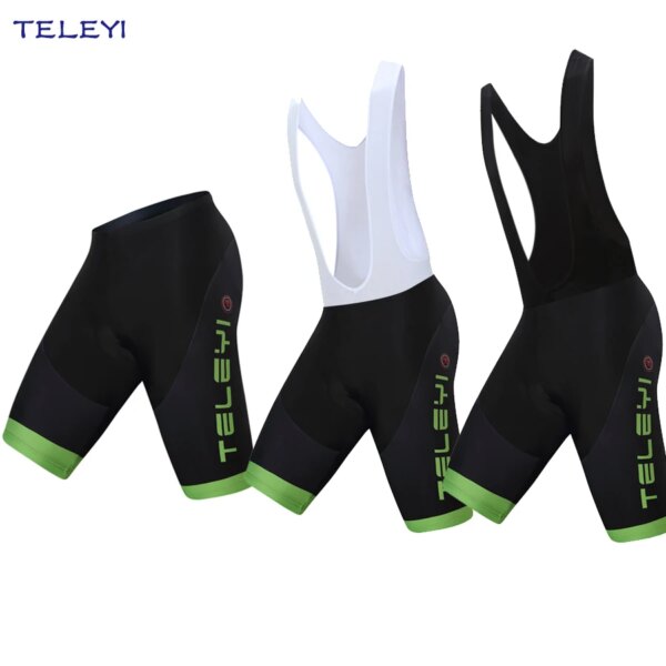 Pantalones cortos de ciclismo para hombre con relleno de gel, pantalones cortos para bicicleta, mallas negras