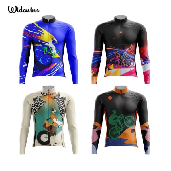 Camiseta de Ciclismo para Hombre, camisetas de manga larga, camisetas de Ciclismo para Hombre, ropa de Ciclismo de montaña, ropa deportiva para Ciclismo