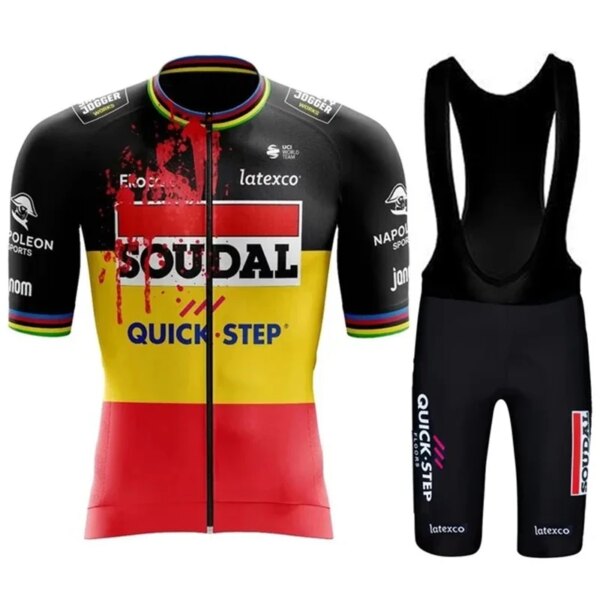 Uniforme de ciclismo para hombre, ropa de paso rápido para hombre, conjuntos de verano para hombre, traje para bicicleta de montaña, Jersey y pantalones de Gel 19D, 2023