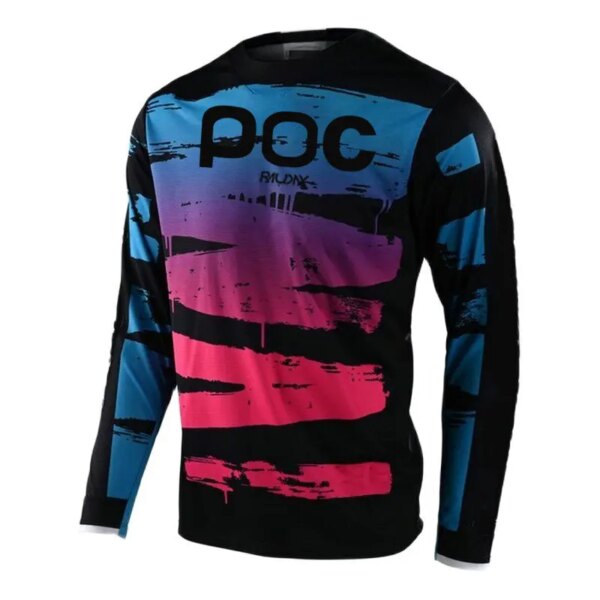 Los hombres Jersey para descensos Moto bicicleta de montaña ropa de la motocicleta de secado rápido camiseta de Motocross Cross Country Maillot Ciclismo Hombre