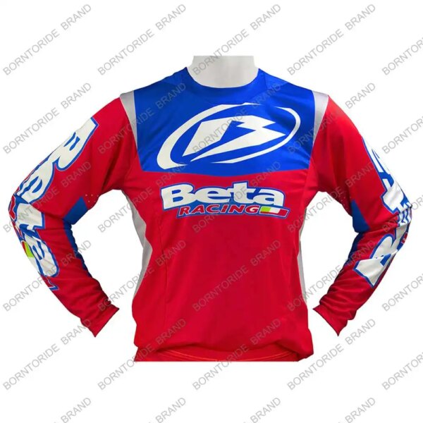 Camisetas para descensos de hombre, camisetas Beta Racing para bicicleta de montaña MTB, camiseta para motocicleta todoterreno DH, ropa deportiva para Motocross, camisetas para bicicleta todoterreno