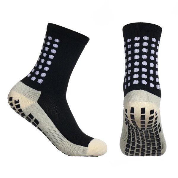 Calcetines de fútbol para hombre, calcetines deportivos con agarre para ciclismo, almohadillas antideslizantes para fútbol y baloncesto, nuevo