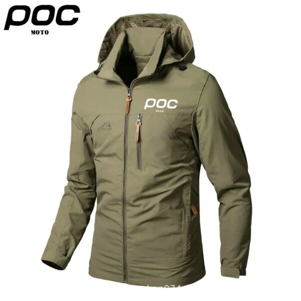 Chaqueta de ciclismo Moto POC para hombre, chaqueta impermeable a prueba de viento para motocicleta, cortavientos para exteriores, chaqueta cortavientos para bicicleta, ropa para bicicleta de montaña