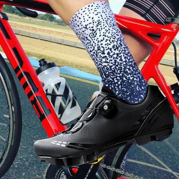 Zapatos para montar en bicicleta de carretera para hombre, cómodos zapatos de ciclismo, calzado para bicicleta de montaña, ligeros y transpirables para montar al aire libre