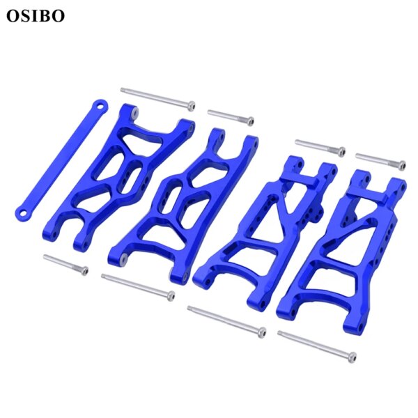 Juego de brazo de suspensión delantera y trasera de Metal para 1/10 Traxxas Slash 2WD VXL Nitro Slash Rustler F-150 Raptor RC piezas de actualización de coche