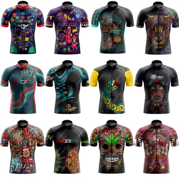 Camiseta de Ciclismo para Hombre de México, Maillot transpirable de secado rápido, equipo de Ciclismo para Hombre, ropa para Ciclismo