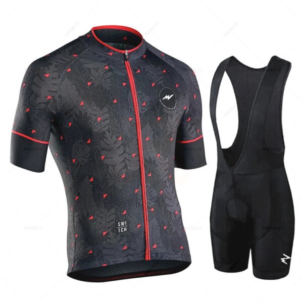 Morvelo-Team Conjunto de Maillot de Ciclismo para Hombre, Ropa de Manga Corta, Carrera MTB, Equitación al Aire Libre, Uniforme de Ciclismo, Verano, 2024