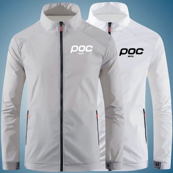 Moto Poc-Chaqueta de ciclismo impermeable a prueba de viento para hombre, ropa para bicicleta de montaña, cortavientos, abrigo Anti-UV para bicicleta de montaña, ropa de pesca de verano