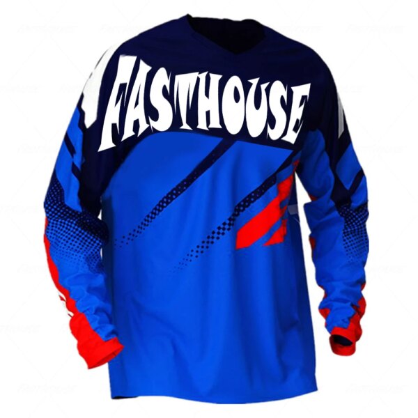 Camiseta de Motocross Jersey para descensos MTB Off Road bicicleta de montaña MX BMX sudadera Enduro sudadera FASTHOUSE Jersey motocicletas