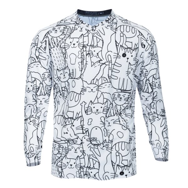 Camiseta de Motocross, camiseta de manga larga para descensos, camiseta de carreras de bicicleta todoterreno, camiseta de carreras de secado rápido para ciclismo Enduro Polera Mtb