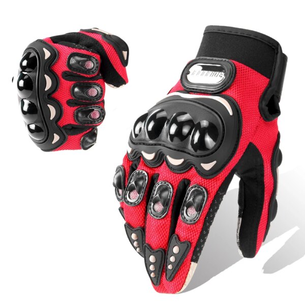 Guantes de motocicleta transpirables para carreras, Guantes para Moto de cross, Guantes de pantalla táctil con dedos completos, Guantes para deportes al aire libre, Guantes de Moto para hombres y mujeres