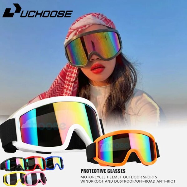 Gafas para casco de motocicleta, gafas protectoras para exteriores, gafas de sol para motocicleta, gafas de Motocross ATV, gafas de seguridad duraderas para ATV