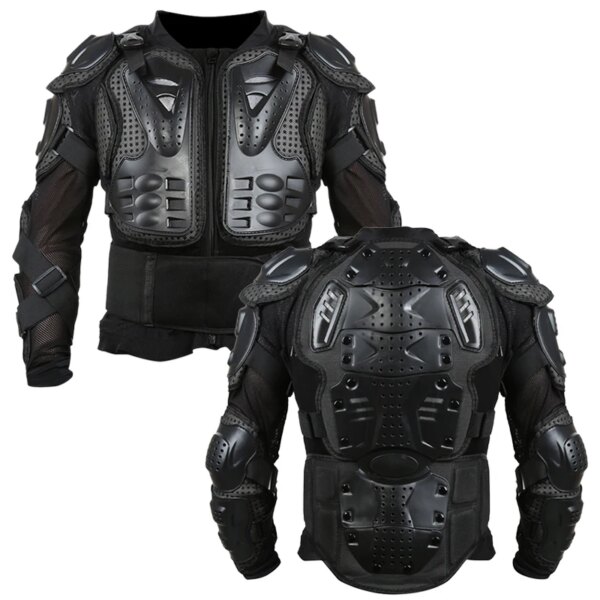 Chaqueta de motocicleta armadura de cuerpo completo para hombre, chaqueta de Moto de carreras para Motocross, equipo de protección para montar en motocicleta, equipo de ciclismo de tamaño