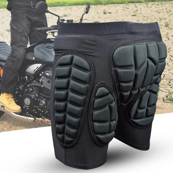 Pantalones cortos de motocicleta protectores a prueba de golpes, anticaída, anticolisión, acolchados 3D, armadura de Motocross, pantalones cortos de Motor