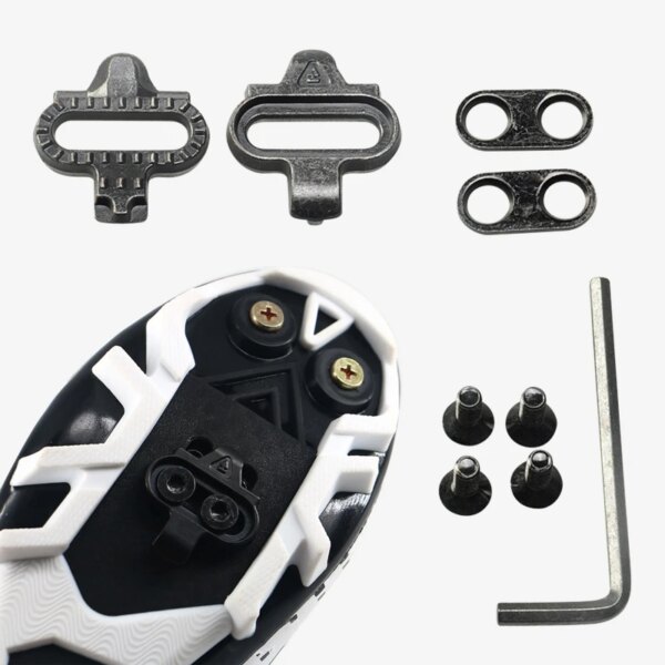 Calas para zapatos de bicicleta de montaña, Kit de calas para Shimano SH51 SPD MTB, Calas Tocas, calzado de ciclismo, calas para Pedal de liberación múltiple