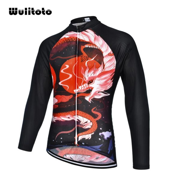 Nueva chaqueta de ciclismo para bicicleta de montaña para hombre, camiseta de ciclismo transpirable de manga larga, camiseta de ciclismo con cremallera de carreras