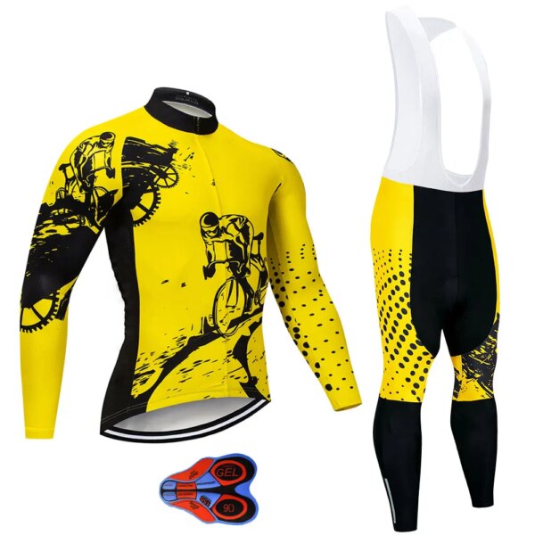 Conjunto de Ropa de ciclismo de manga larga Moxilyn Pro, camisetas de ciclismo de otoño de alta calidad, Ropa de bicicleta MTB, Ropa Maillot CT017