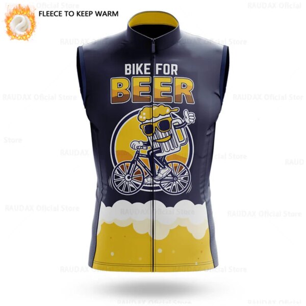 Bicicleta nueva invierno ciclismo chaleco a prueba de viento térmico polar chaleco MTB bicicleta ropa sin mangas ciclismo chaqueta ciclismo Jersey