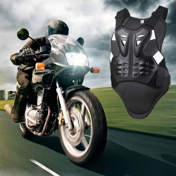 Nuevo chaleco armadura corporal para hombre, chaqueta de motocicleta, protección anticaída para la columna vertebral y el pecho, equipo de equitación, Protector de columna vertebral y pecho