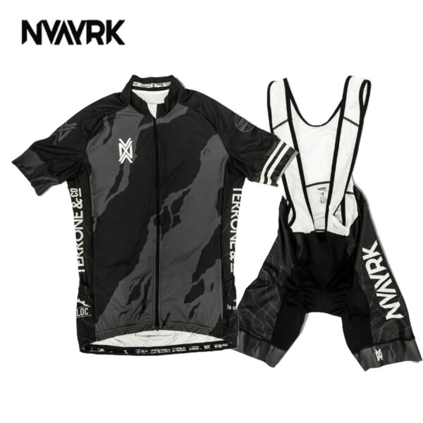 NVAYRK-traje de ciclismo para hombre, Maillot, ropa de ciclismo, pantalones cortos con pechera, camisetas de Gel, ropa deportiva, uniforme, Jersey de bicicleta de carretera, verano 2024