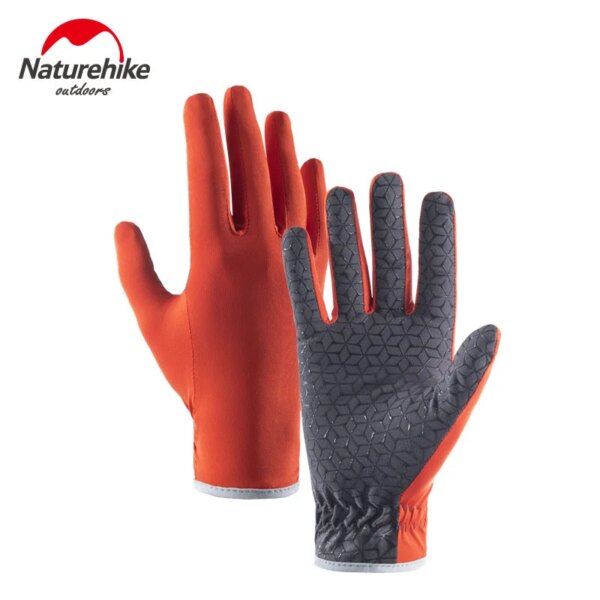 Naturehike-guantes antideslizantes finos con dedos completos para correr al aire libre, deportes, montañismo, ciclismo, guantes con pantalla táctil, guantes transpirables