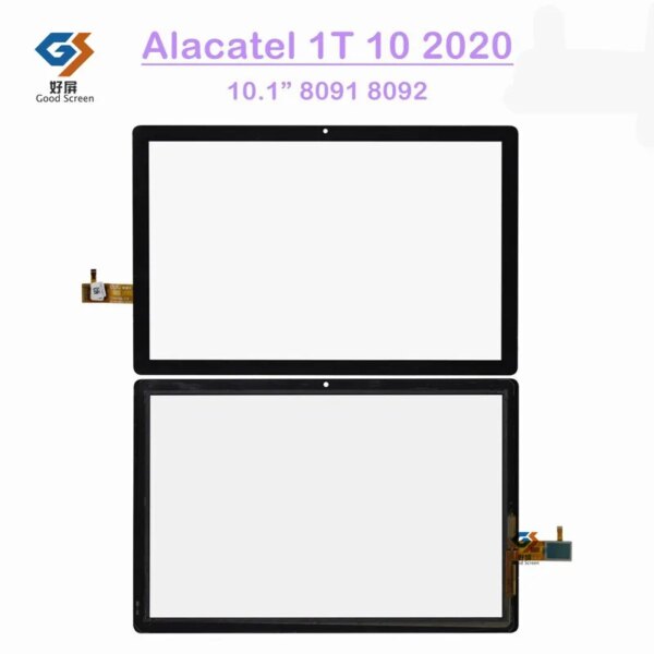 Nuevo 10,1 pulgadas negro para Alcatel 1T10 8092 8091 2020 Wifi Tablet PC Digitalizador de pantalla táctil Panel de reparación de vidrio