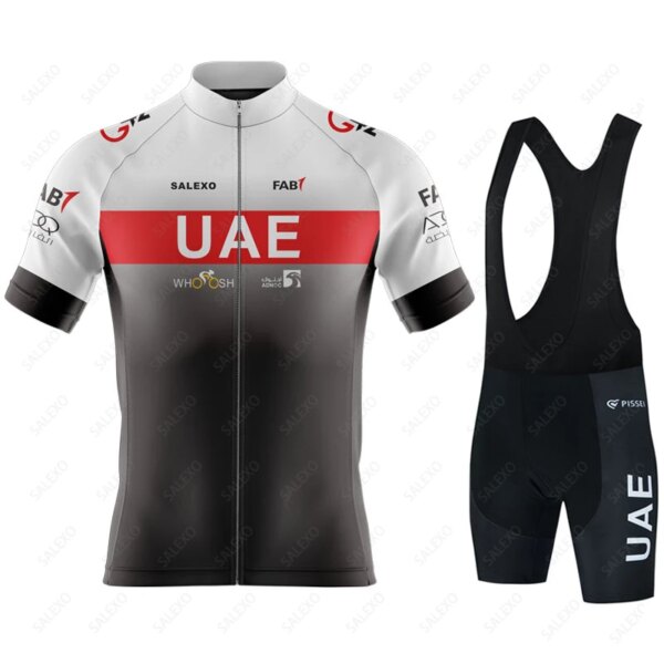 Nuevo 2023 UAE Ciclismo Jersey 19D Gel bicicleta pantalones cortos traje MTB Ropa Ciclismo hombres verano Ciclismo Maillot Culotte Ciclismo Ropa