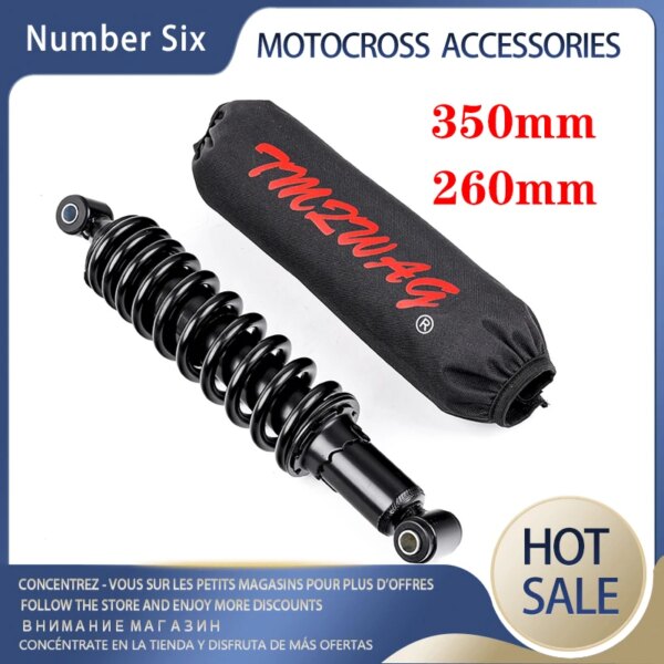 Nuevo Protector de suspensión de amortiguador trasero de 260mm y 350mm, cubierta protectora para TODOS los Dirt Pit Bike, motocicleta, ATV, Quad scooter